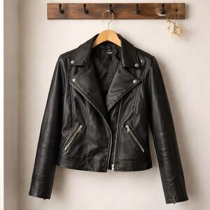Forever 21 Classic Black Leather Jacket